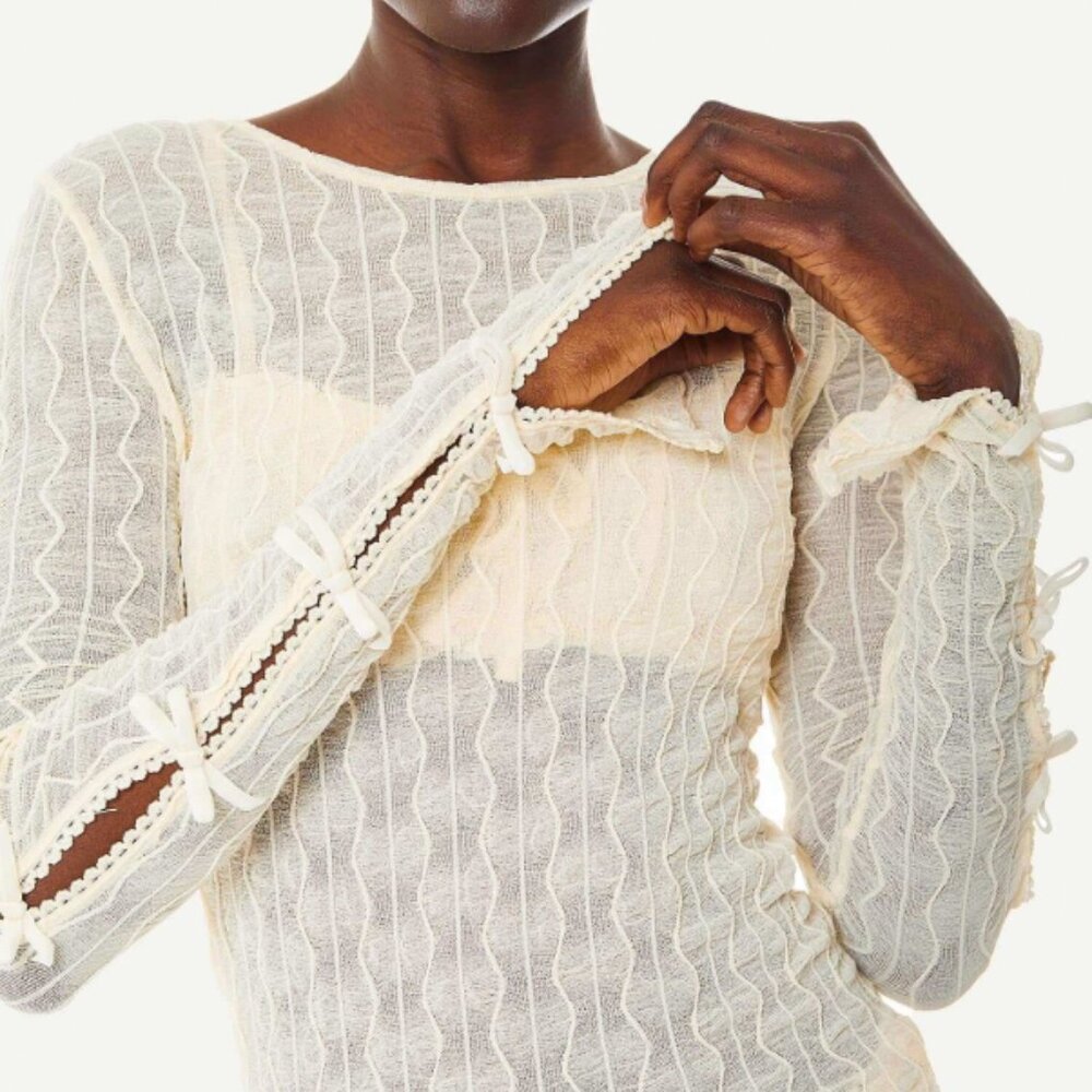 Ross Bow Long Sleeve Top